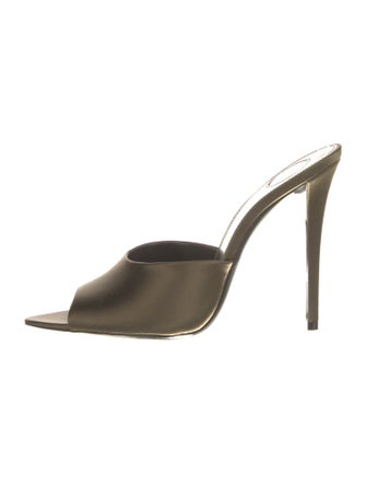 Saint Laurent Canvas Mules