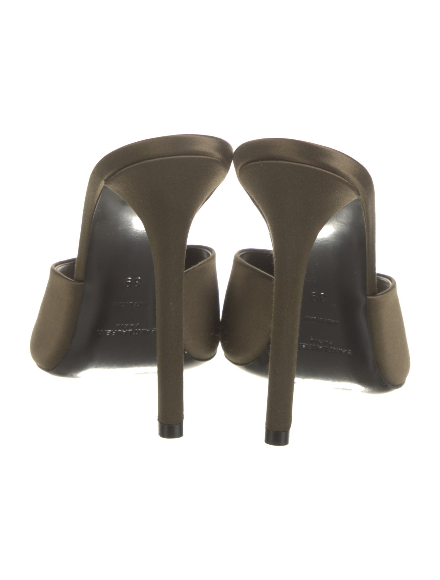 Saint Laurent Canvas Mules