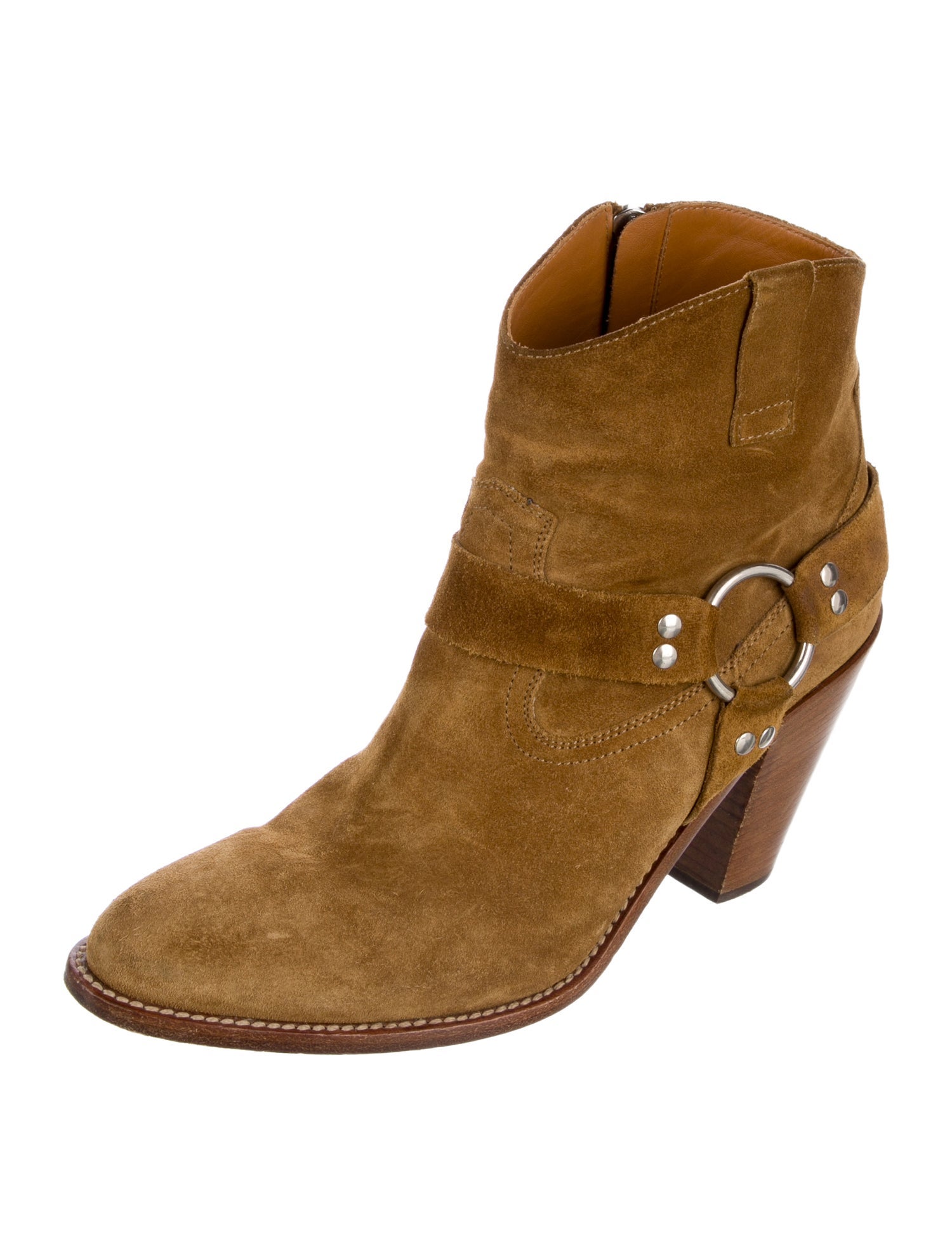 Saint Laurent Suede Western Boots