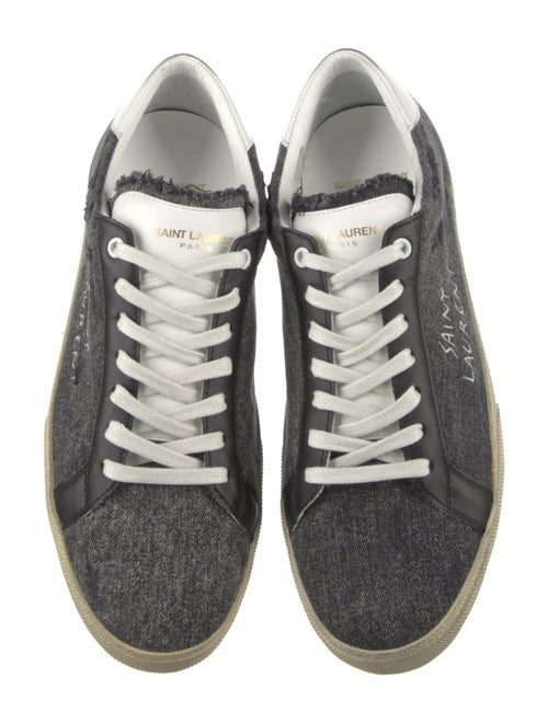 Saint Laurent Canvas Graphic Print Sneakers