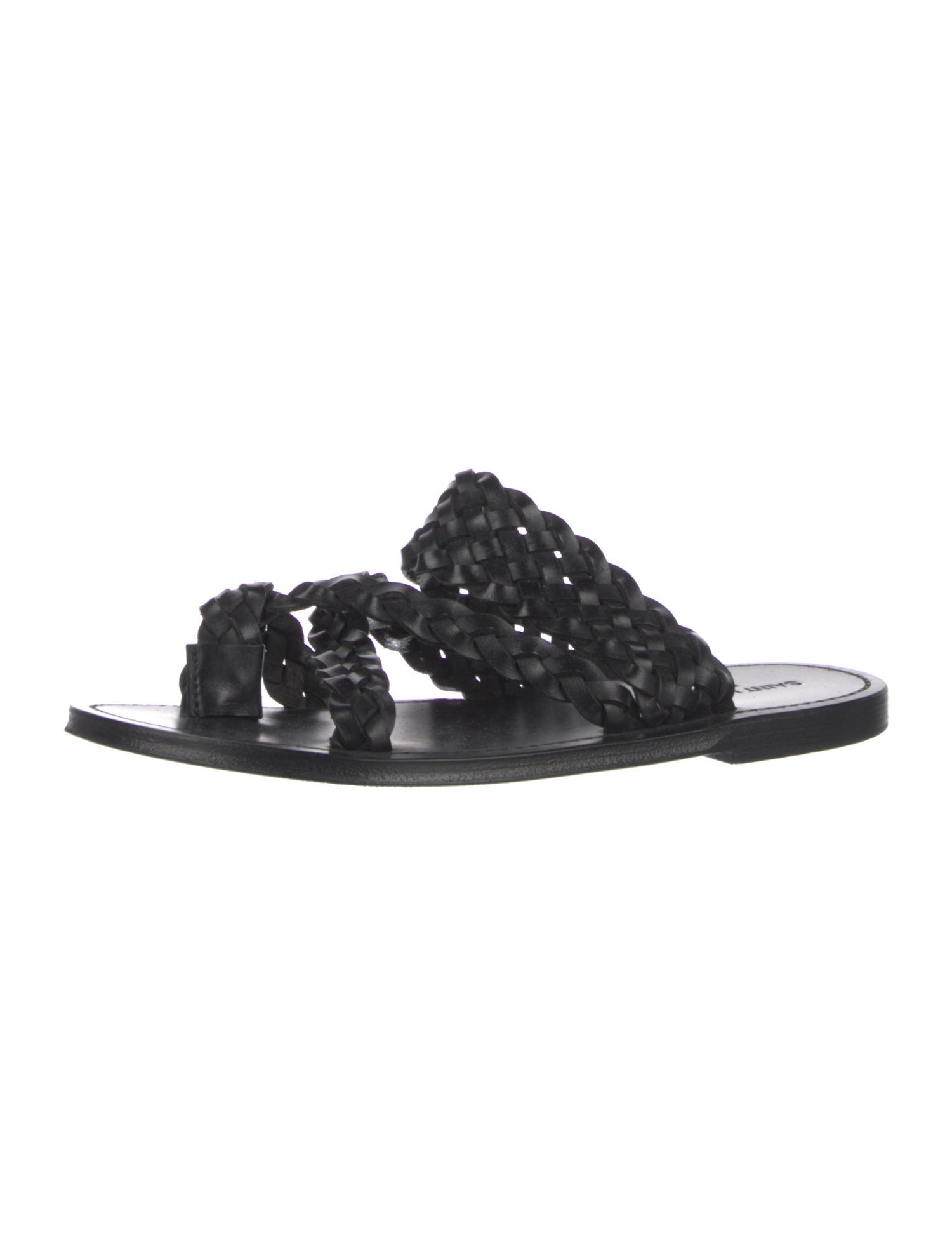 Saint Laurent Leather Slides