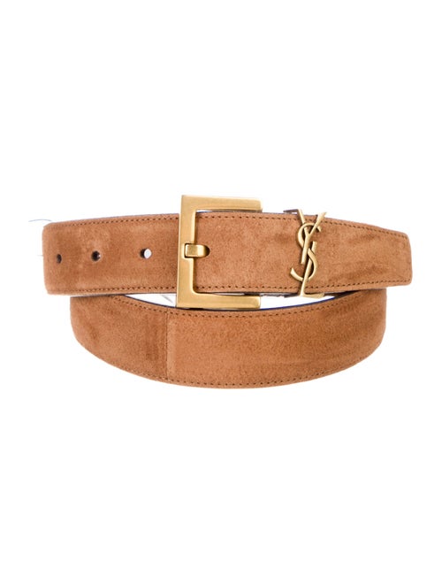 Saint Laurent Skinny Suede Belt