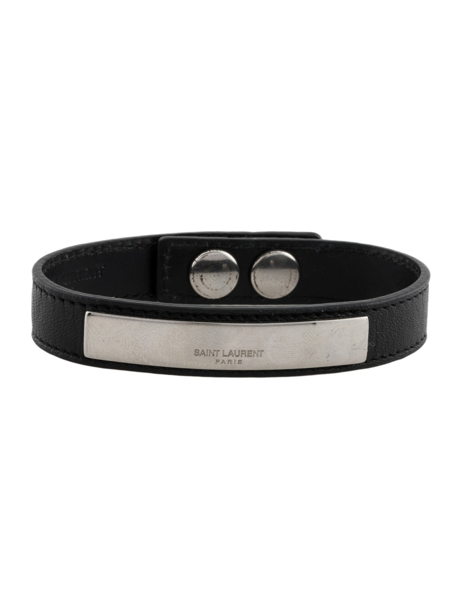 Saint Laurent Leather Wrap Bracelet