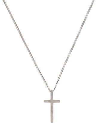 Saint Laurent Cross Pendant Necklace