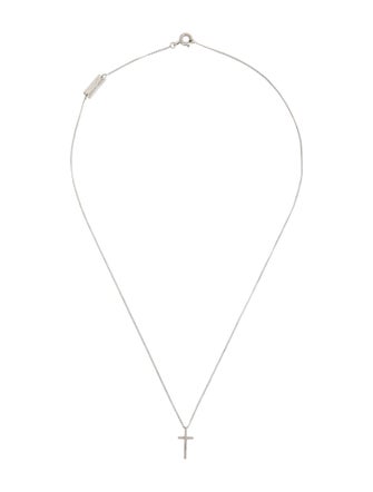 Saint Laurent Cross Pendant Necklace