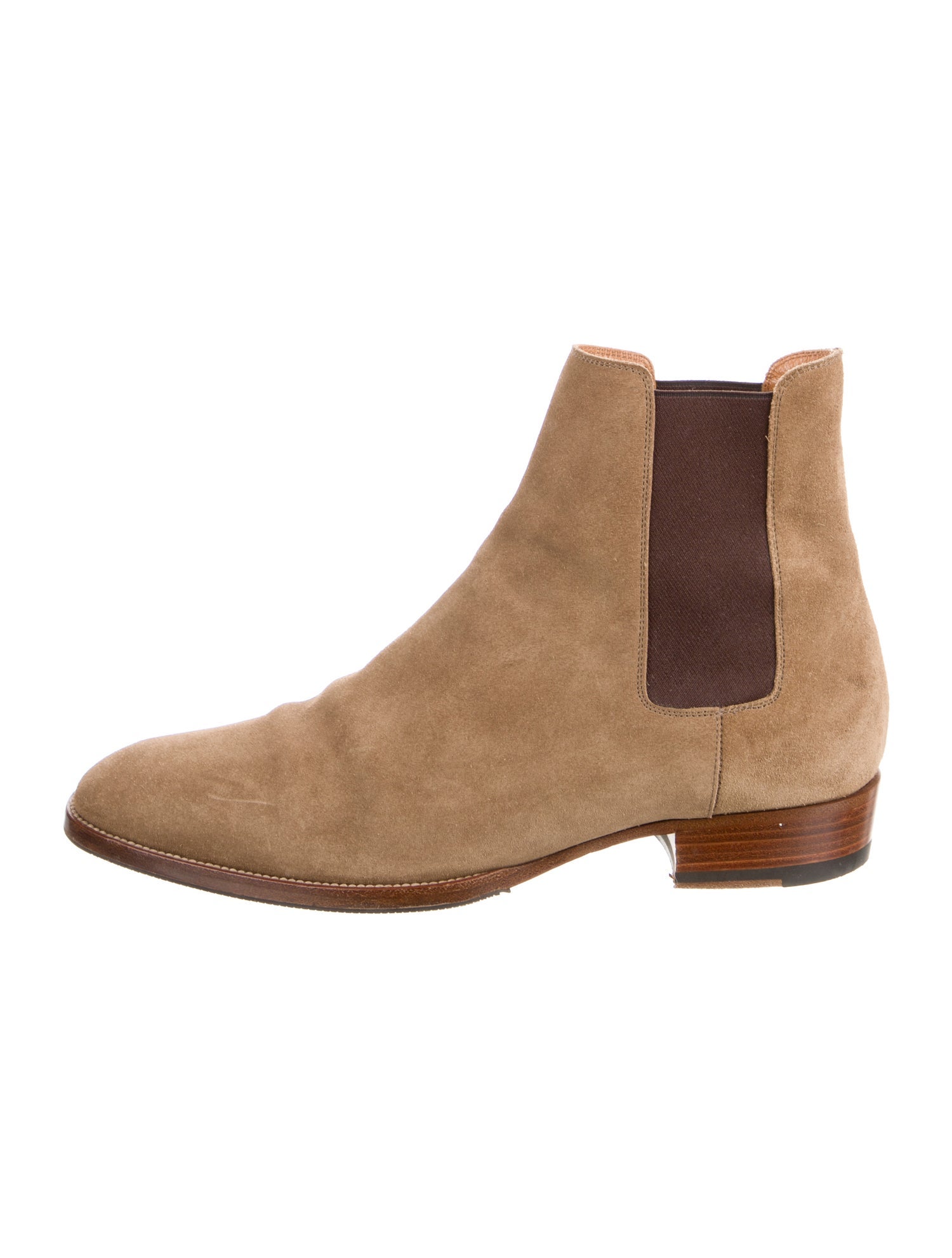 Saint Laurent Suede Chelsea Boots
