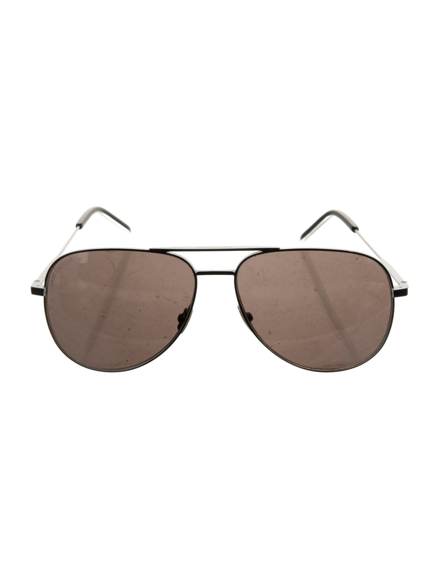 Saint Laurent Signature Logo Aviator Sunglasses