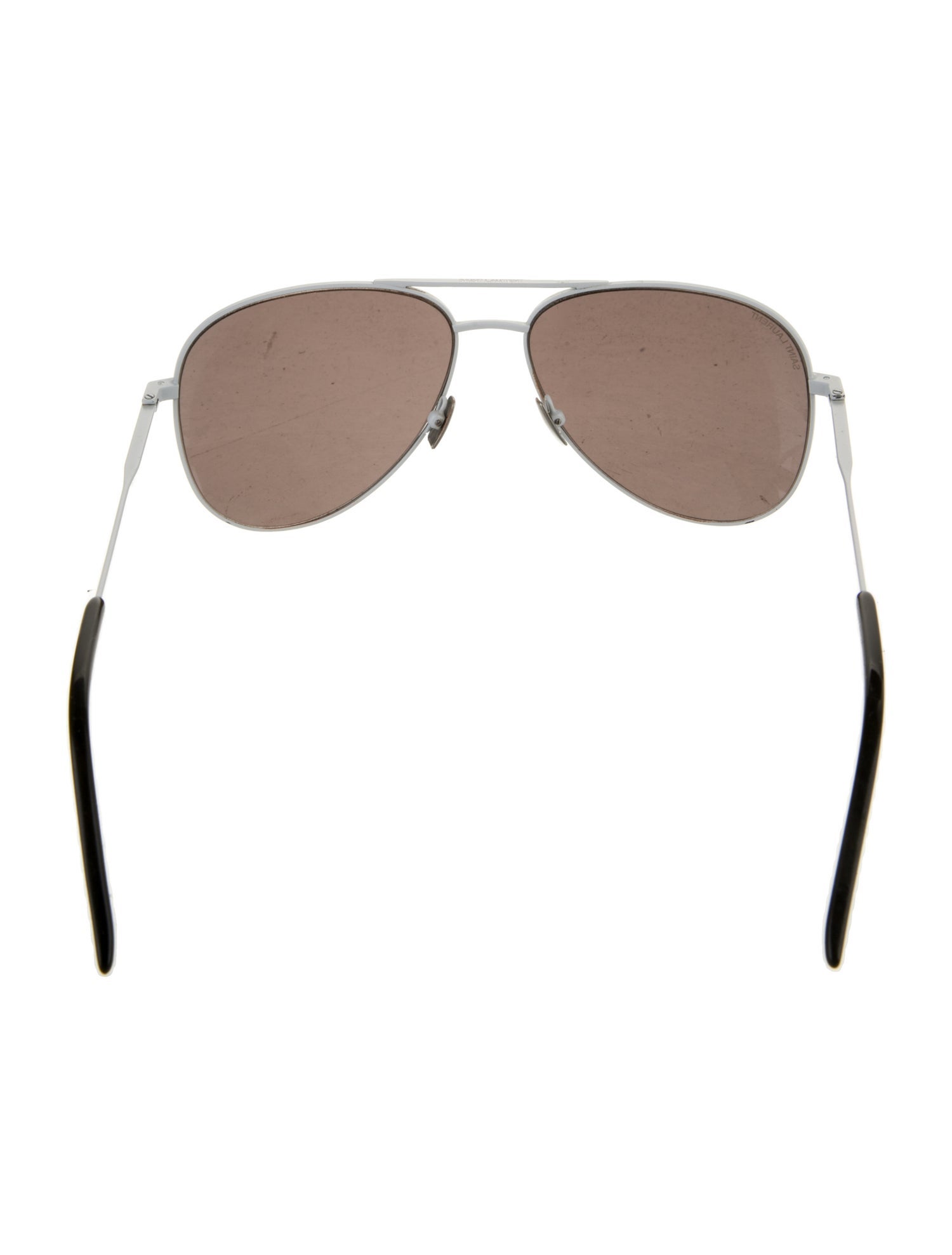 Saint Laurent Signature Logo Aviator Sunglasses