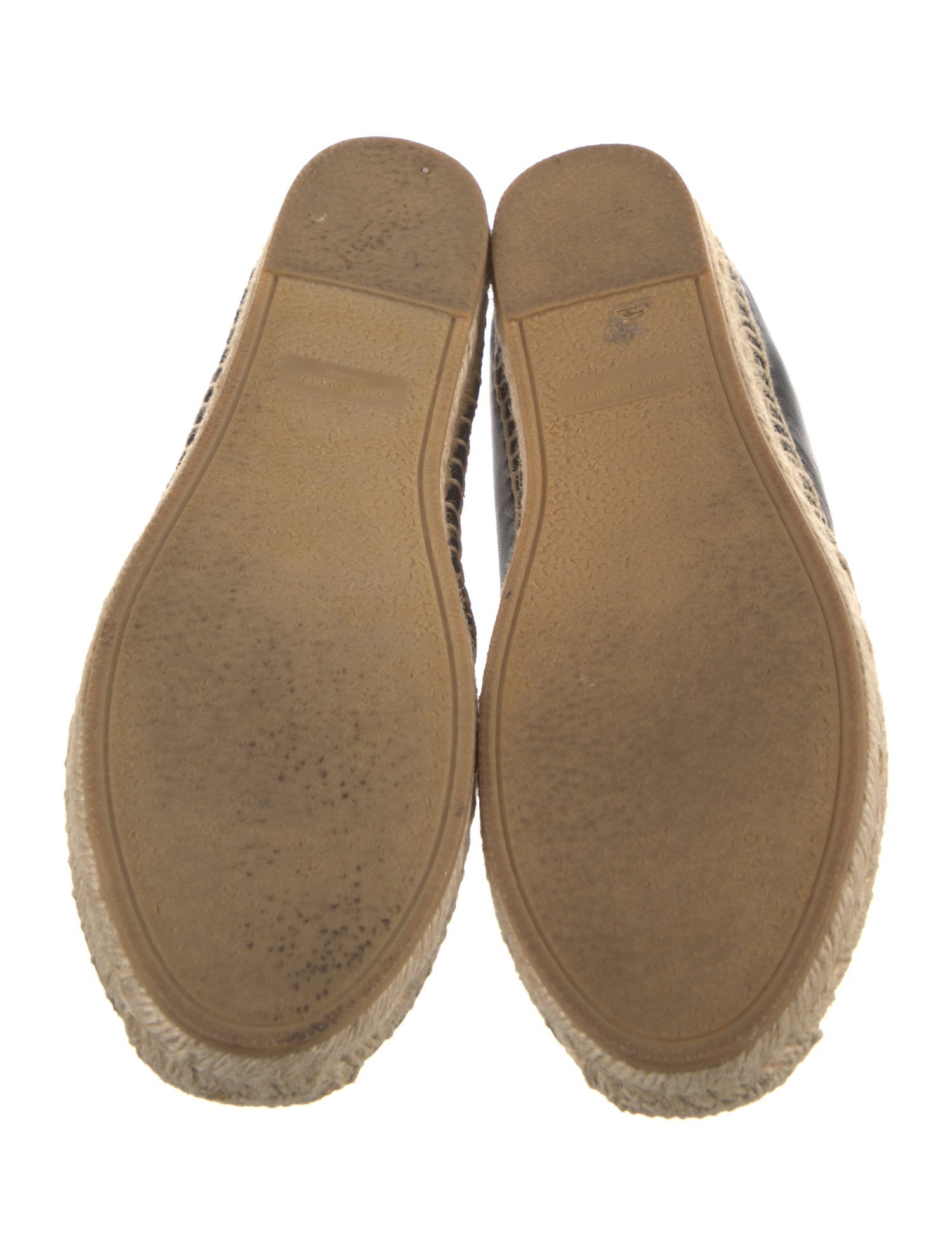 Saint Laurent Leather Espadrilles