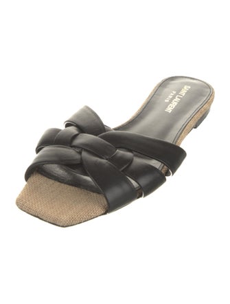 Saint Laurent Leather Slides