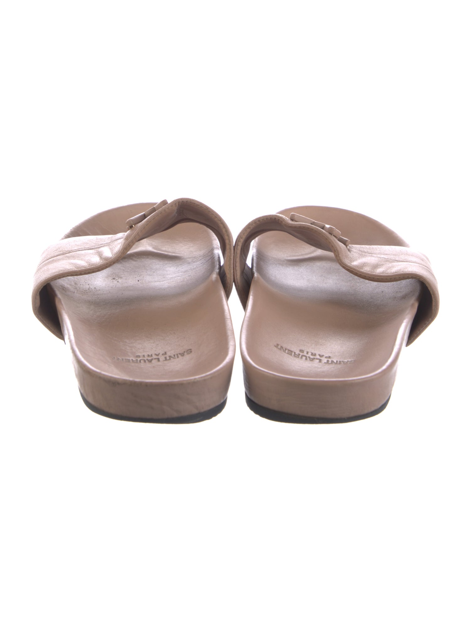 Saint Laurent Leather Slides