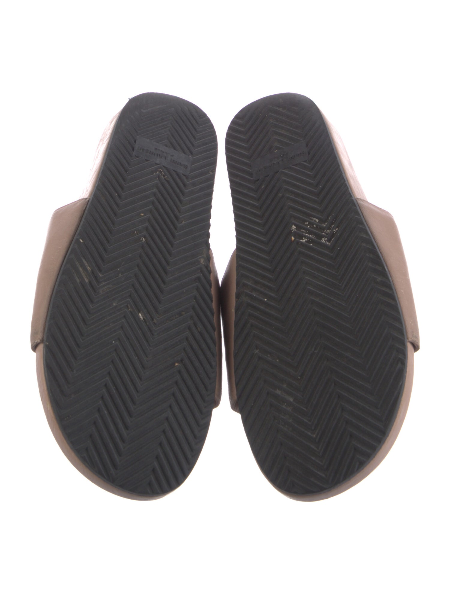 Saint Laurent Leather Slides