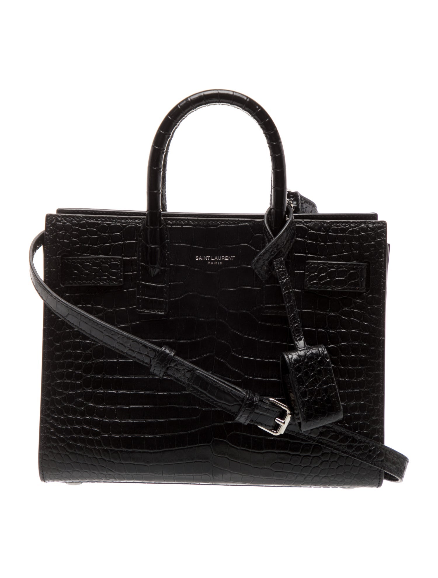 Saint Laurent Embossed Leather Sac De Jour