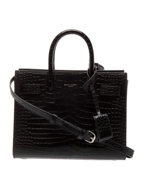 Saint Laurent Embossed Leather Sac De Jour
