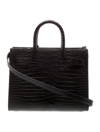 Saint Laurent Embossed Leather Sac De Jour