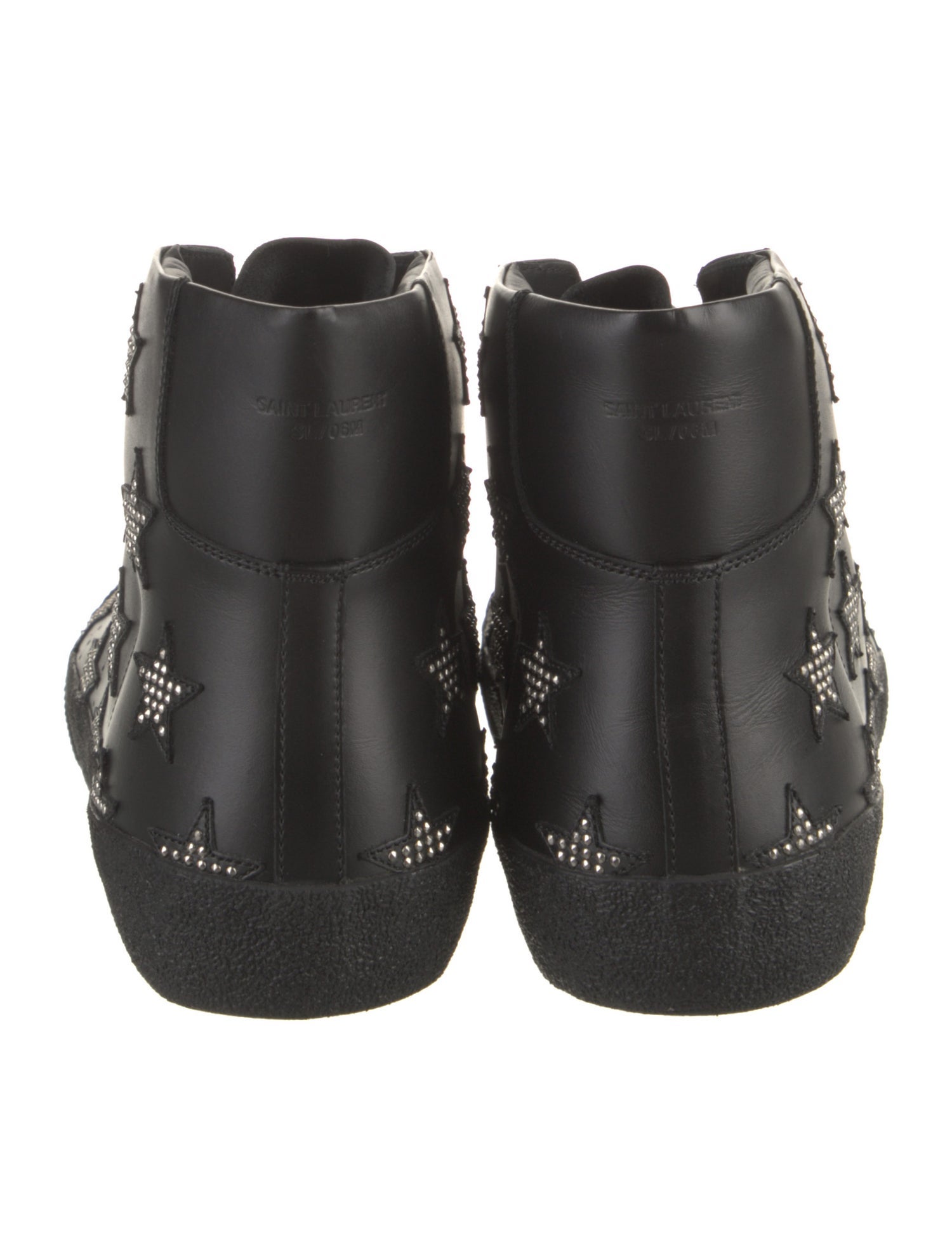 Saint Laurent Leather Patterned Sneakers