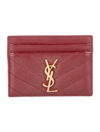 Saint Laurent 2022 Signature Logo Card Holder