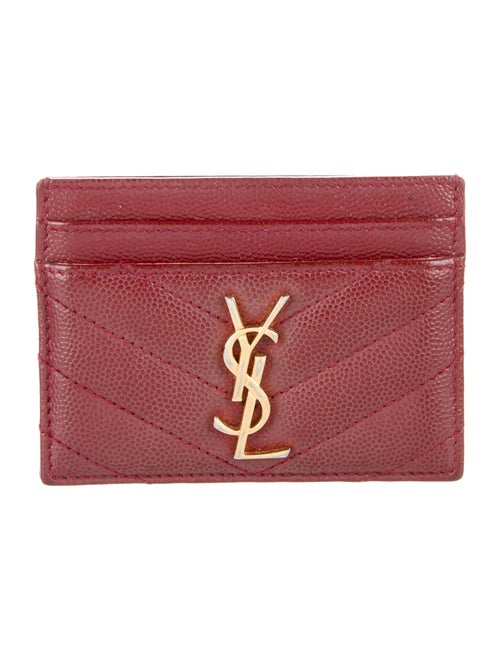 Saint Laurent 2022 Signature Logo Card Holder
