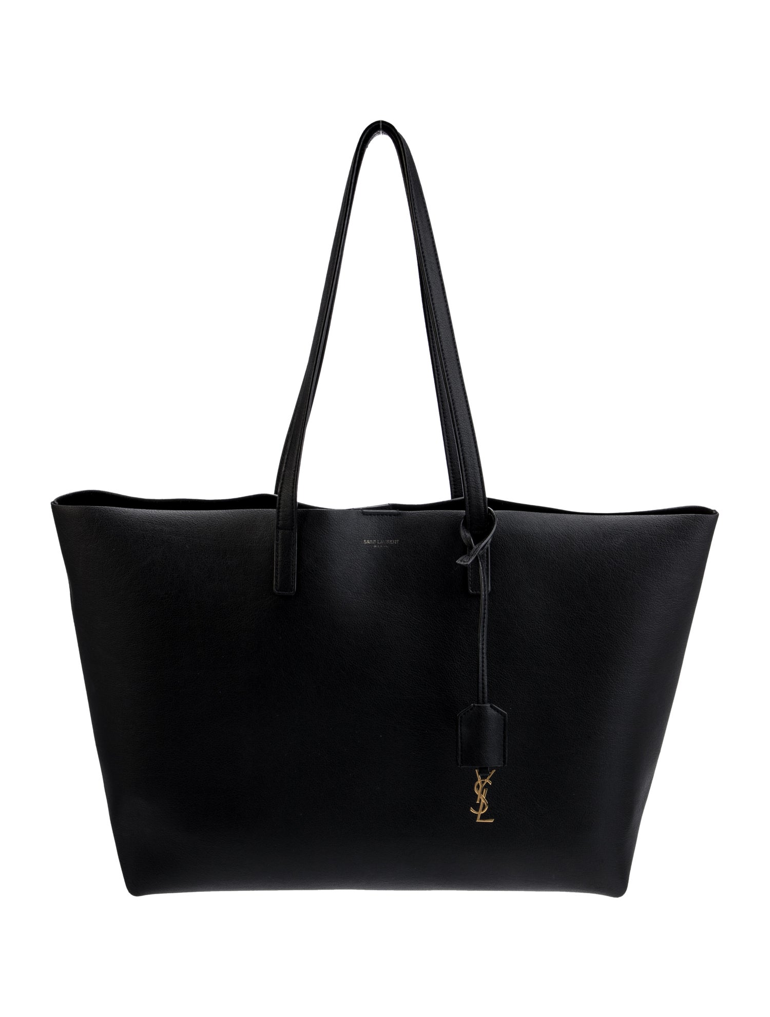 Saint Laurent Leather Shopping Tote East West