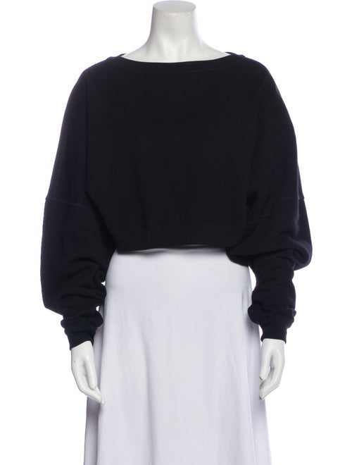 Saint Laurent 2023 Bateau Neckline Crop Top