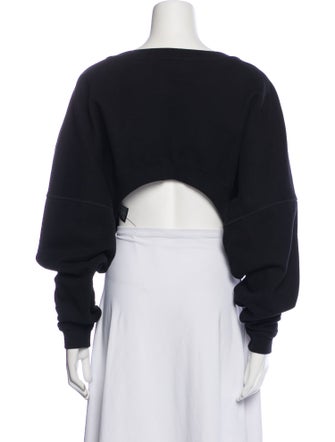 Saint Laurent 2023 Bateau Neckline Crop Top