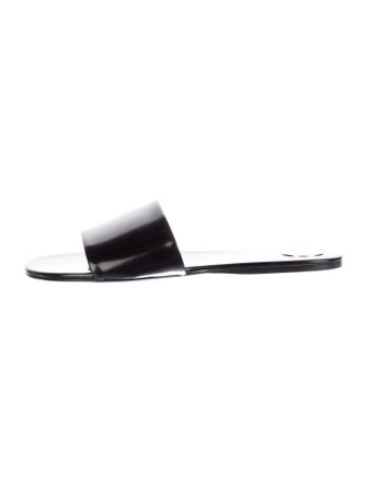 Saint Laurent Leather Slides