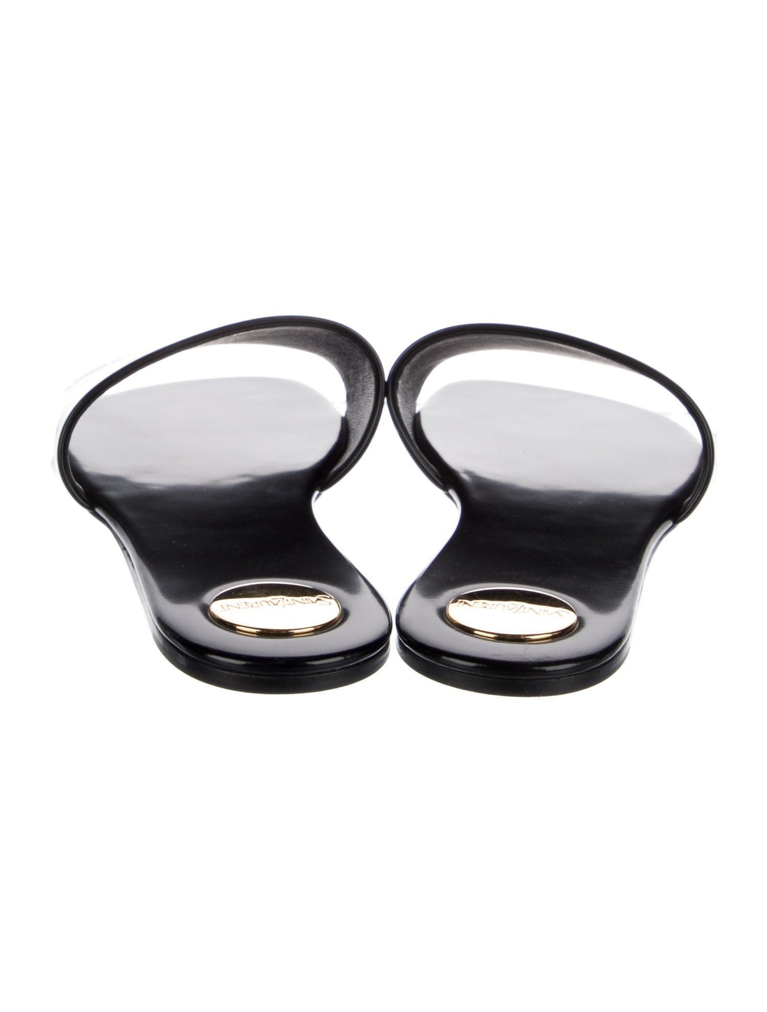 Saint Laurent Leather Slides