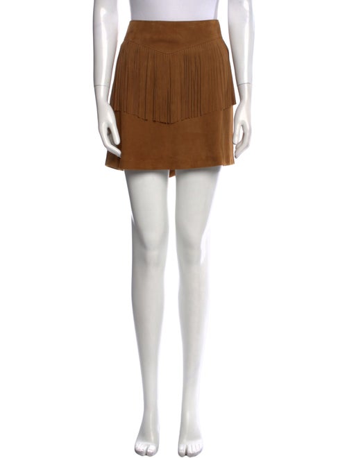 Saint Laurent Suede Mini Skirt