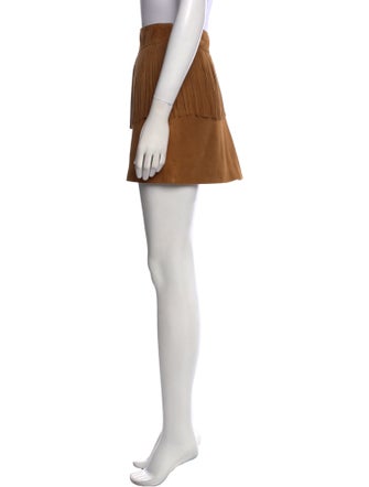 Saint Laurent Suede Mini Skirt