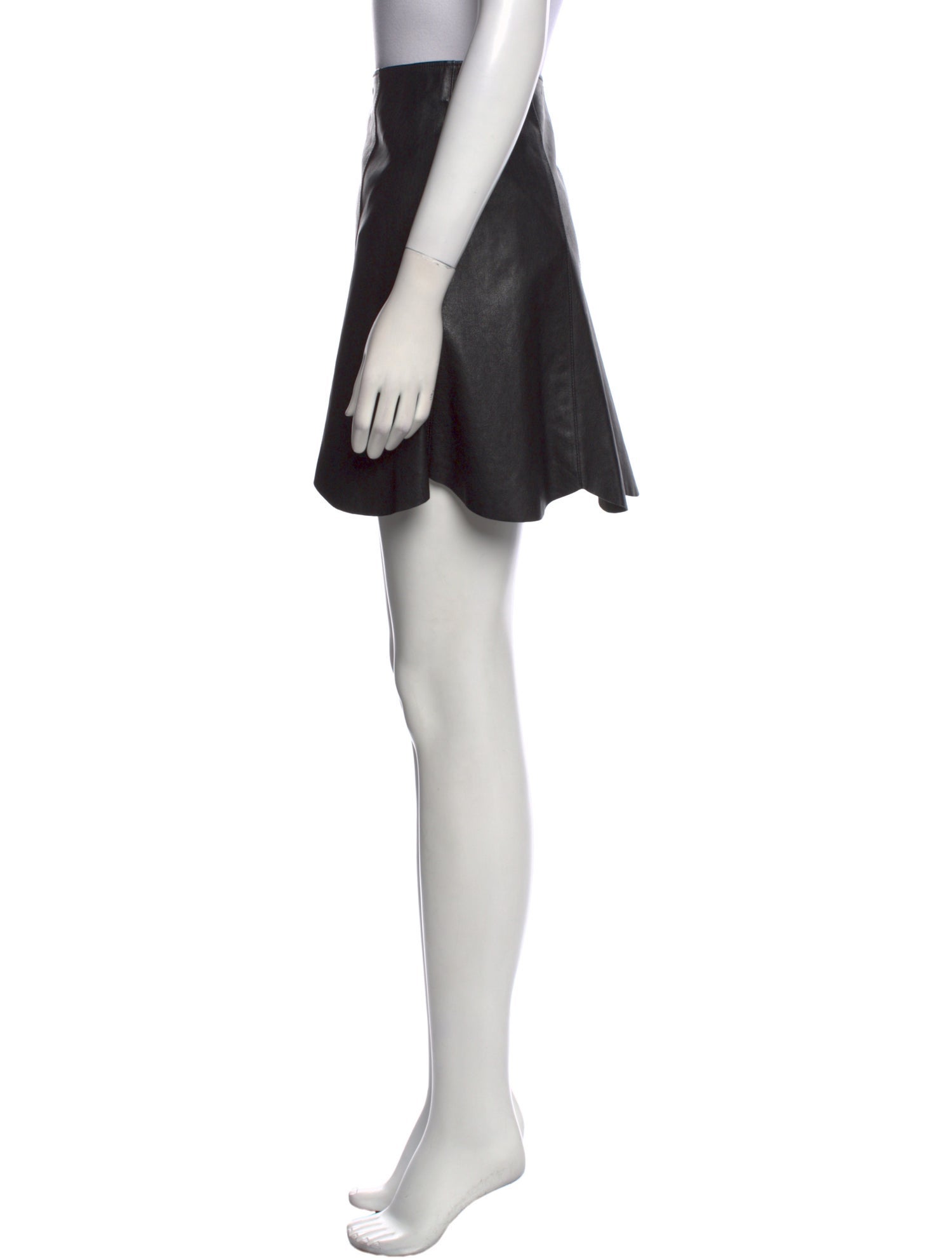 Saint Laurent Leather Mini Skirt