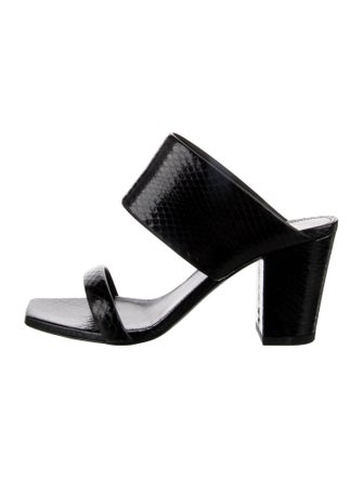 Saint Laurent Snakeskin Slides