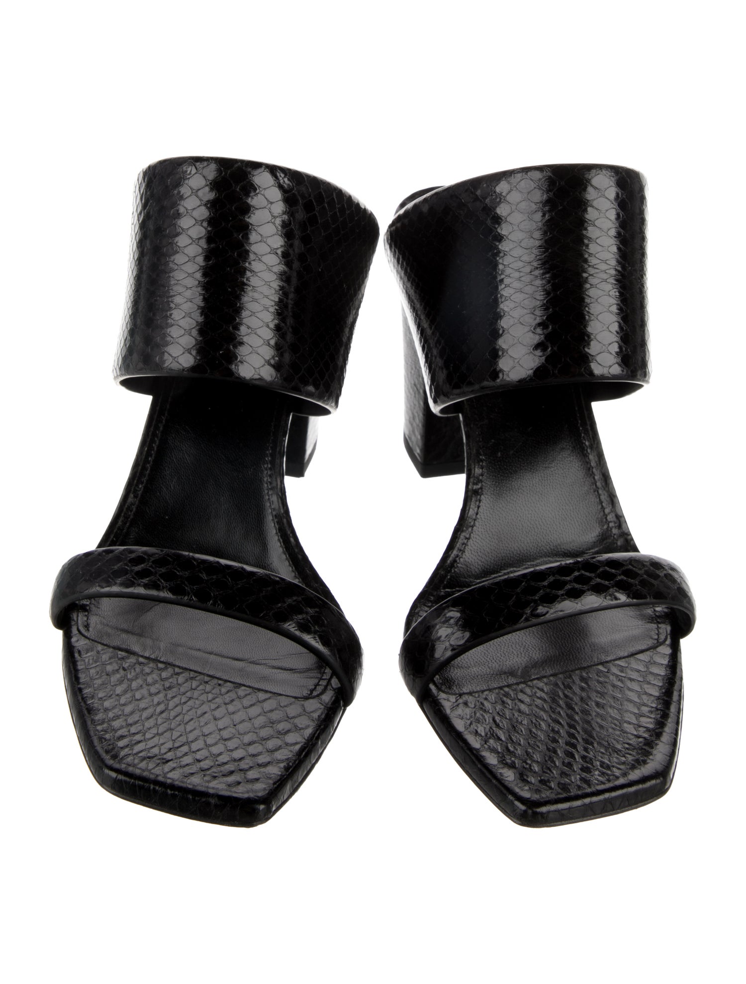 Saint Laurent Snakeskin Slides
