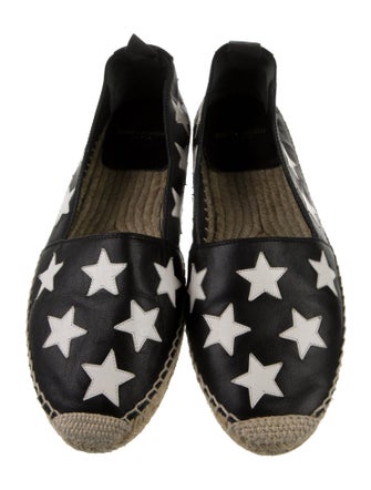 Saint Laurent Leather Printed Espadrilles