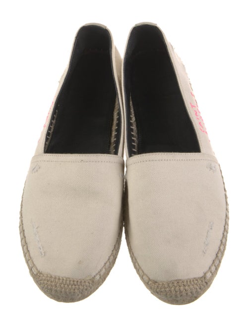 Saint Laurent Signature Logo Canvas Espadrilles