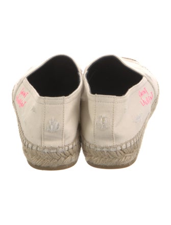 Saint Laurent Signature Logo Canvas Espadrilles