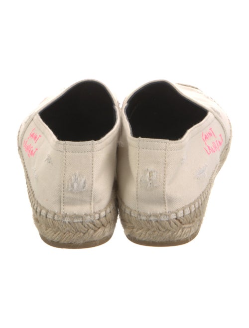 Saint Laurent Signature Logo Canvas Espadrilles