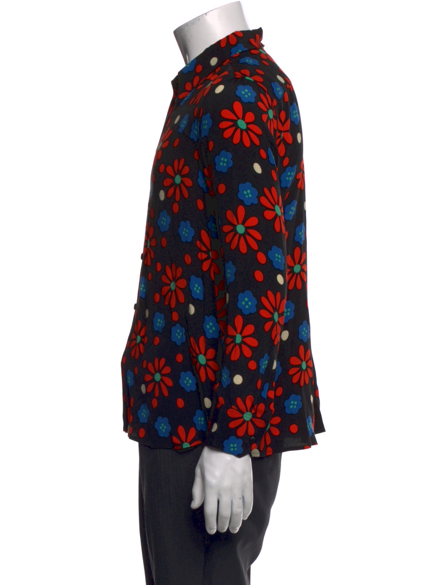 Saint Laurent 2014 Floral Print Shirt