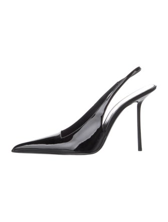 Saint Laurent Patent Leather Slingback Pumps