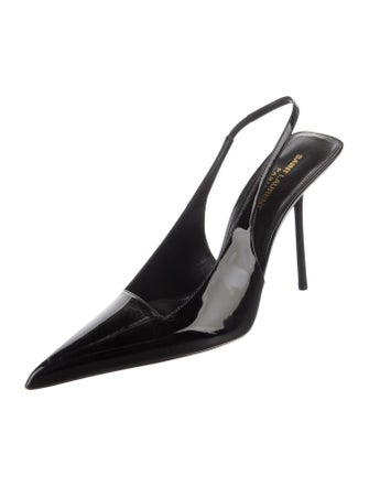 Saint Laurent Patent Leather Slingback Pumps