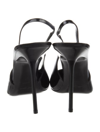 Saint Laurent Patent Leather Slingback Pumps
