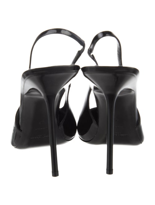 Saint Laurent Patent Leather Slingback Pumps