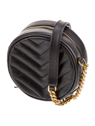 Saint Laurent Chevron Monogram Bubble Small