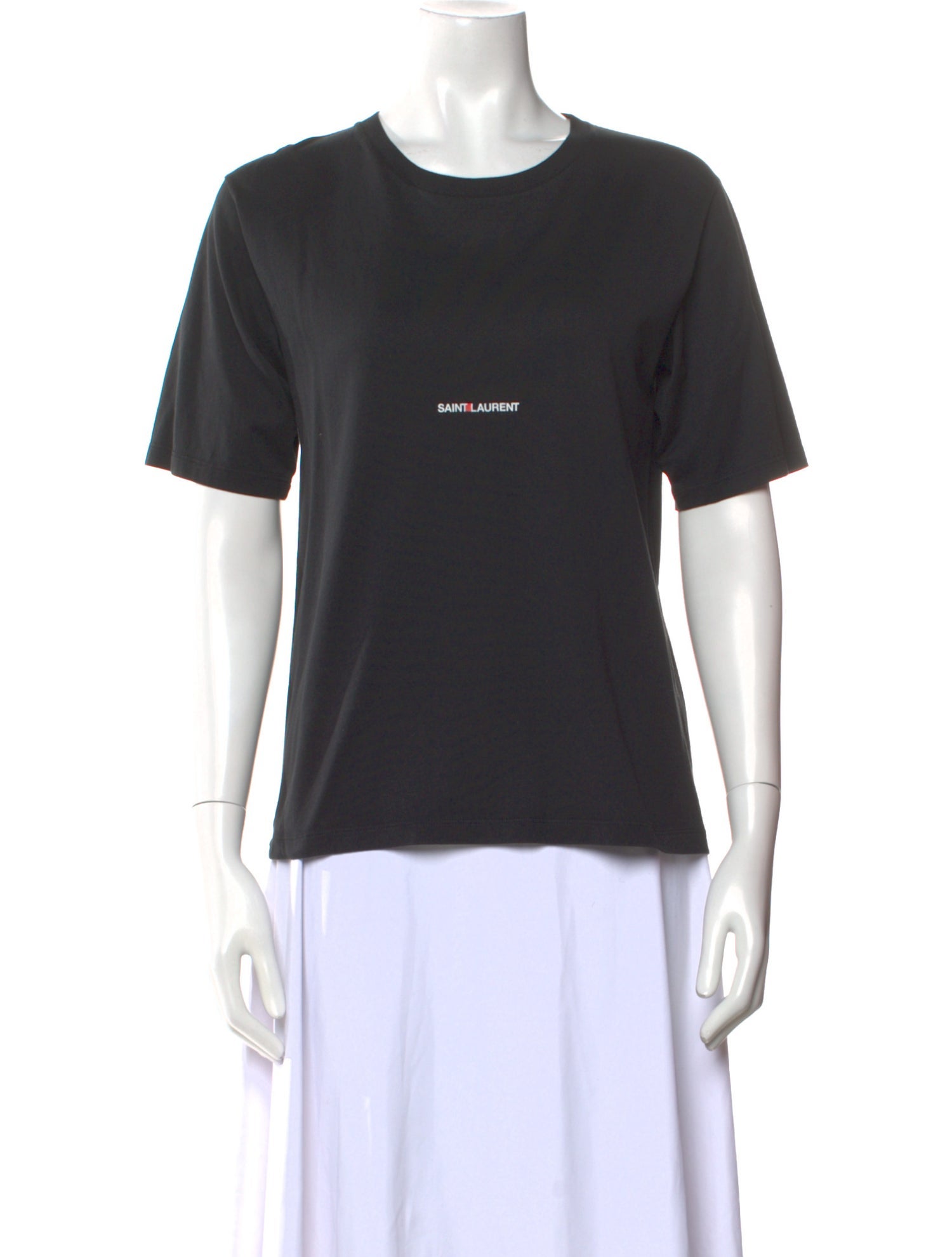 Saint Laurent Graphic Print Crew Neck T-Shirt