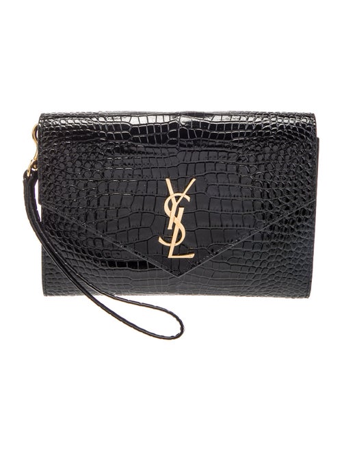Saint Laurent Embossed Leather Cassandre 2024