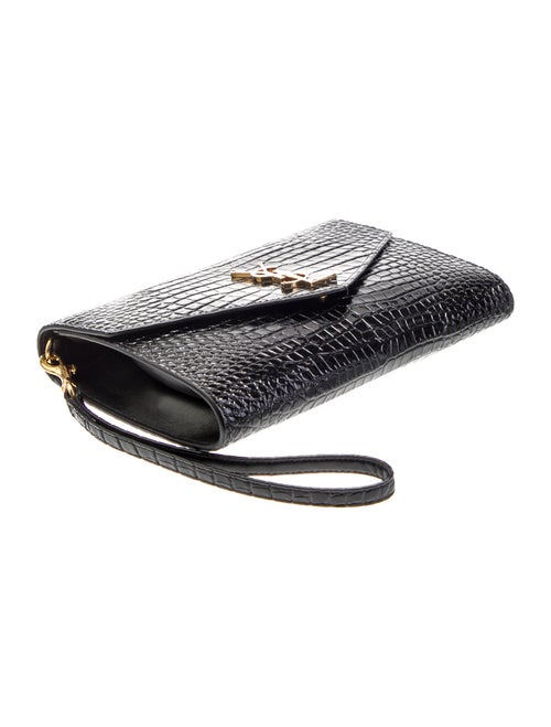 Saint Laurent Embossed Leather Cassandre 2024
