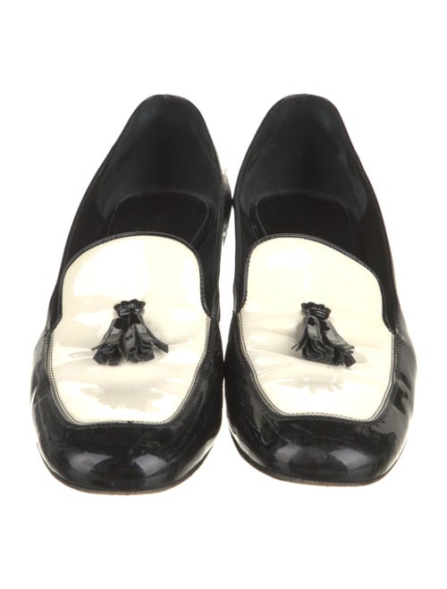 Saint Laurent Patent Leather Tassel Accents Pumps