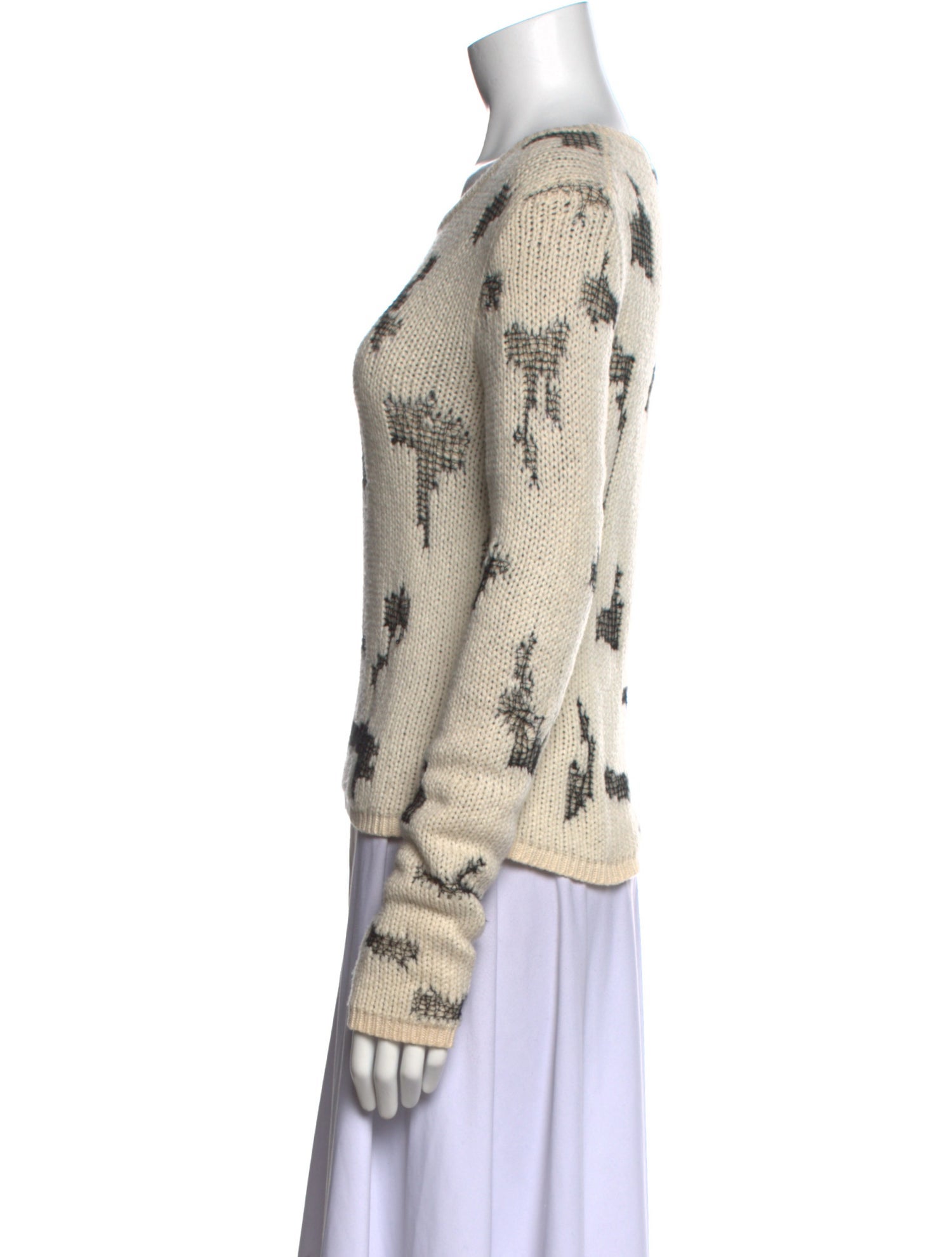 Saint Laurent Cashmere Printed Sweater