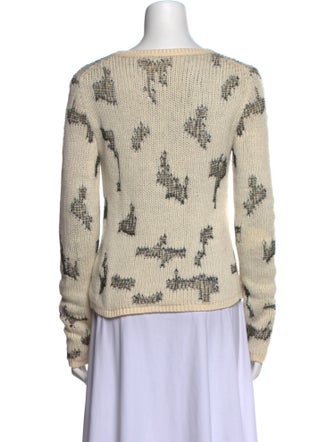 Saint Laurent Cashmere Printed Sweater