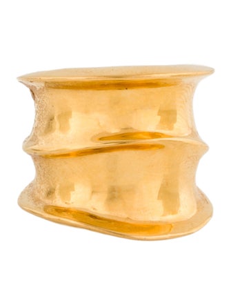 Saint Laurent Overlapping Sculpted Cocktail Ring