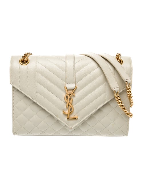 Saint Laurent Quilted YSL Envelope Triquilt Medium